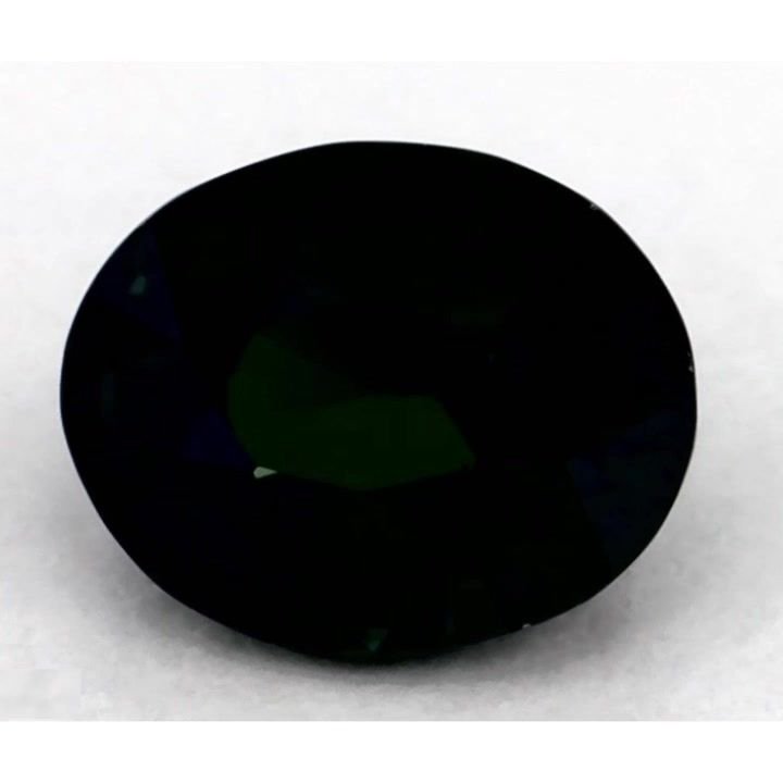 1.04 Carat Green Oval Sapphire
