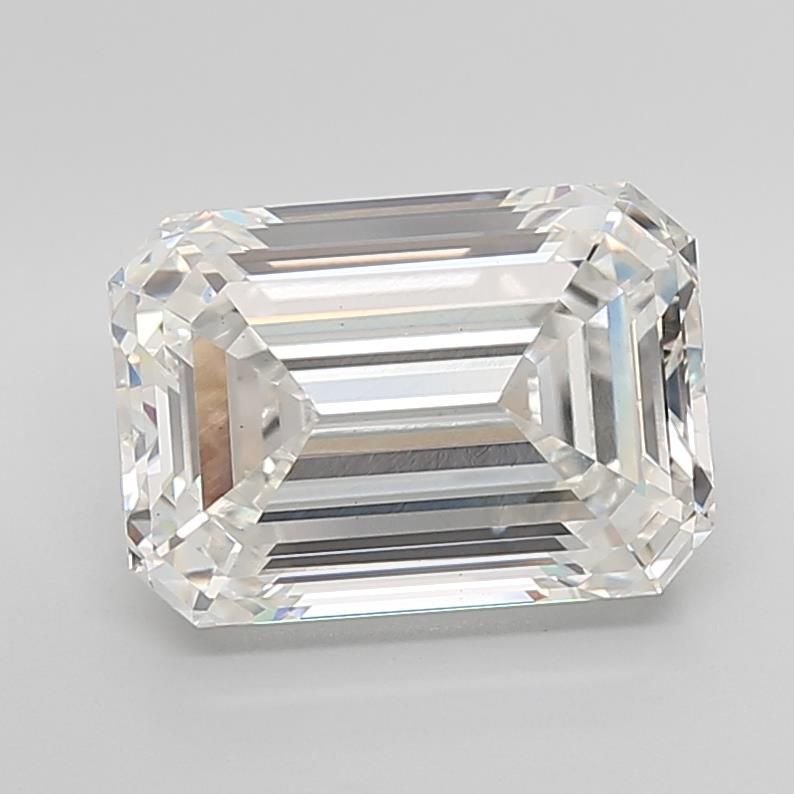 7.21ct G VS1 Rare Carat Ideal Cut Emerald Lab Grown Diamond