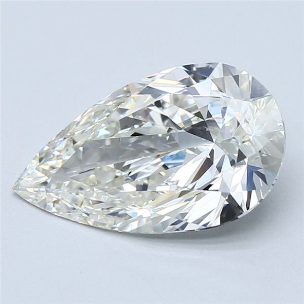 3.01ct J SI1 Excellent Cut Pear Diamond