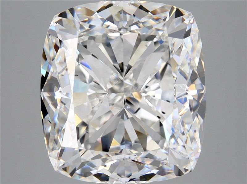7.03ct E VS2 Rare Carat Ideal Cut Cushion Diamond