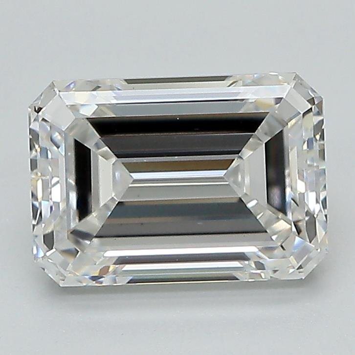 2.08ct F VS1 Excellent Cut Emerald Lab Grown Diamond