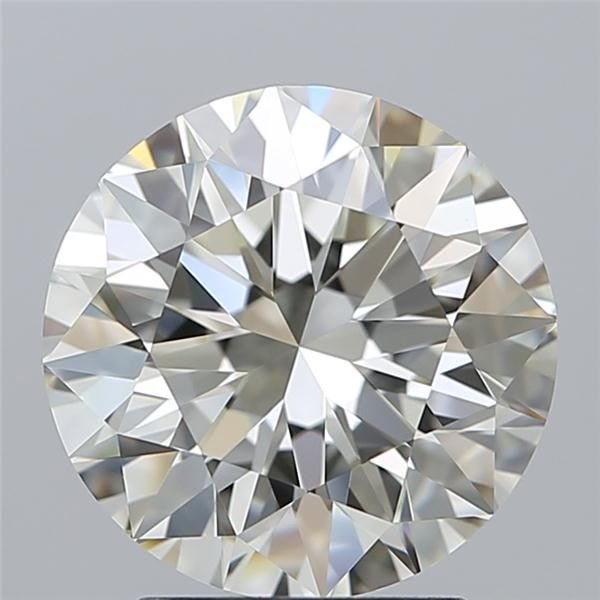 3.01ct J VVS2 Rare Carat Ideal Cut Round Diamond