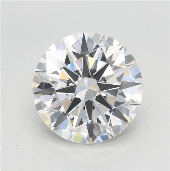 3.08ct F VVS1 Rare Carat Ideal Cut Round Lab Grown Diamond