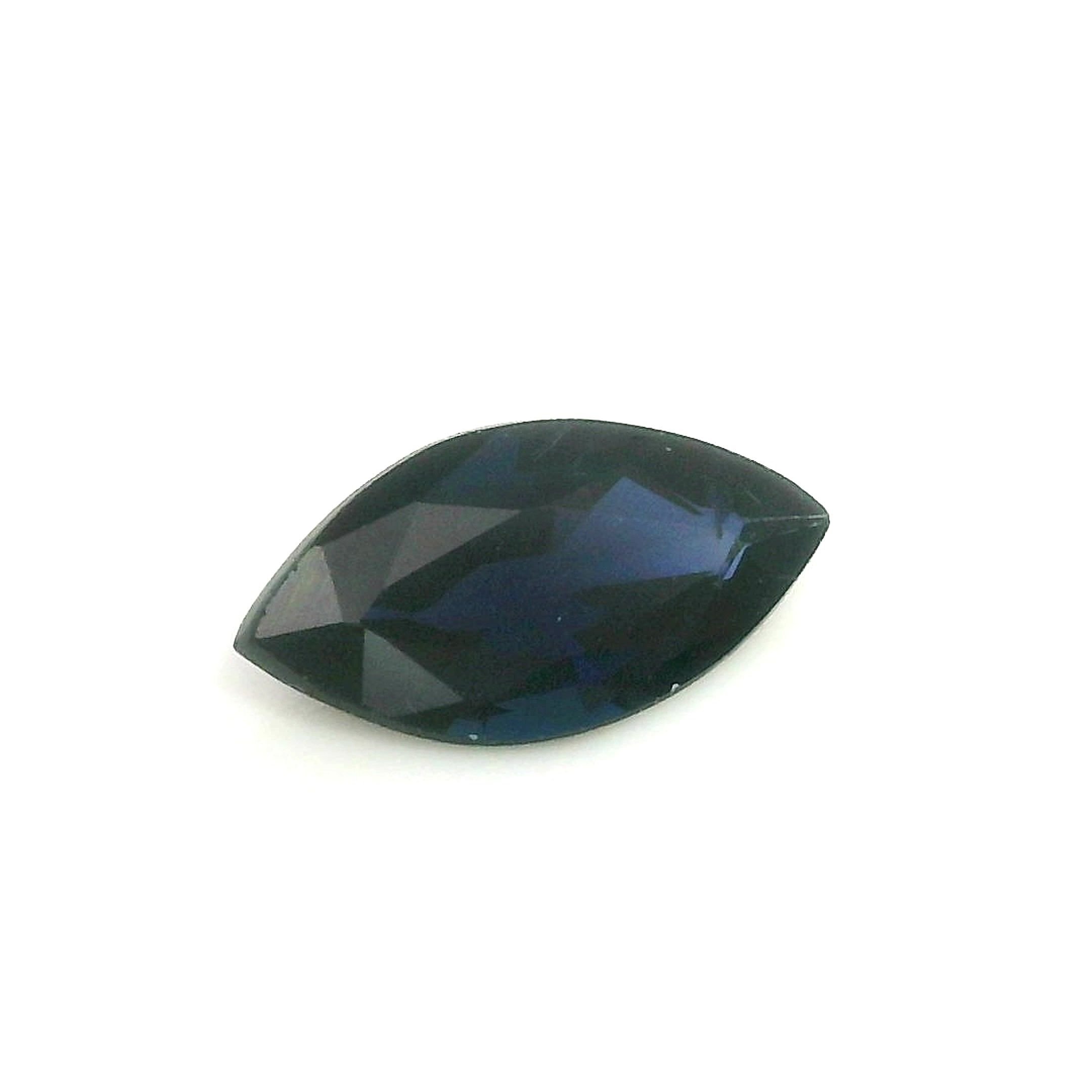 0.60 Carat Blue Marquise Sapphire