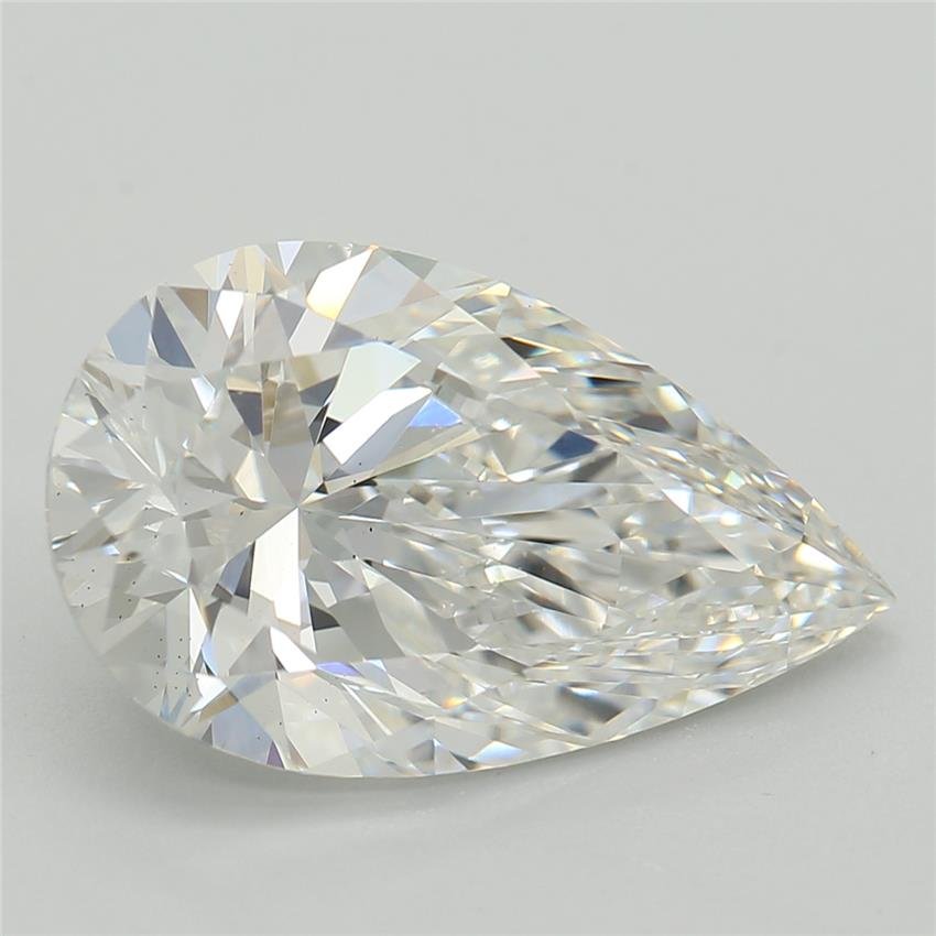 3.03ct E VS2 Rare Carat Ideal Cut Pear Lab Grown Diamond