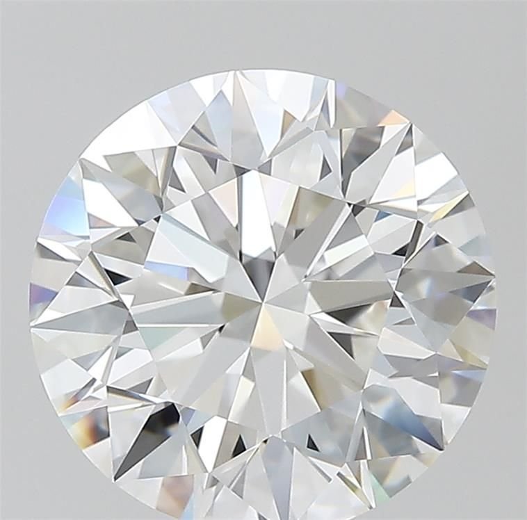 5.03ct G IF Rare Carat Ideal Cut Round Diamond