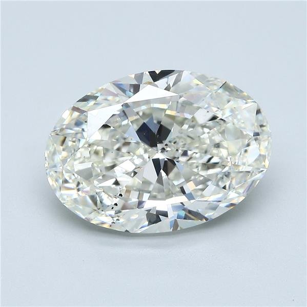 6.01ct J SI1 Very Good Cut Oval Diamond