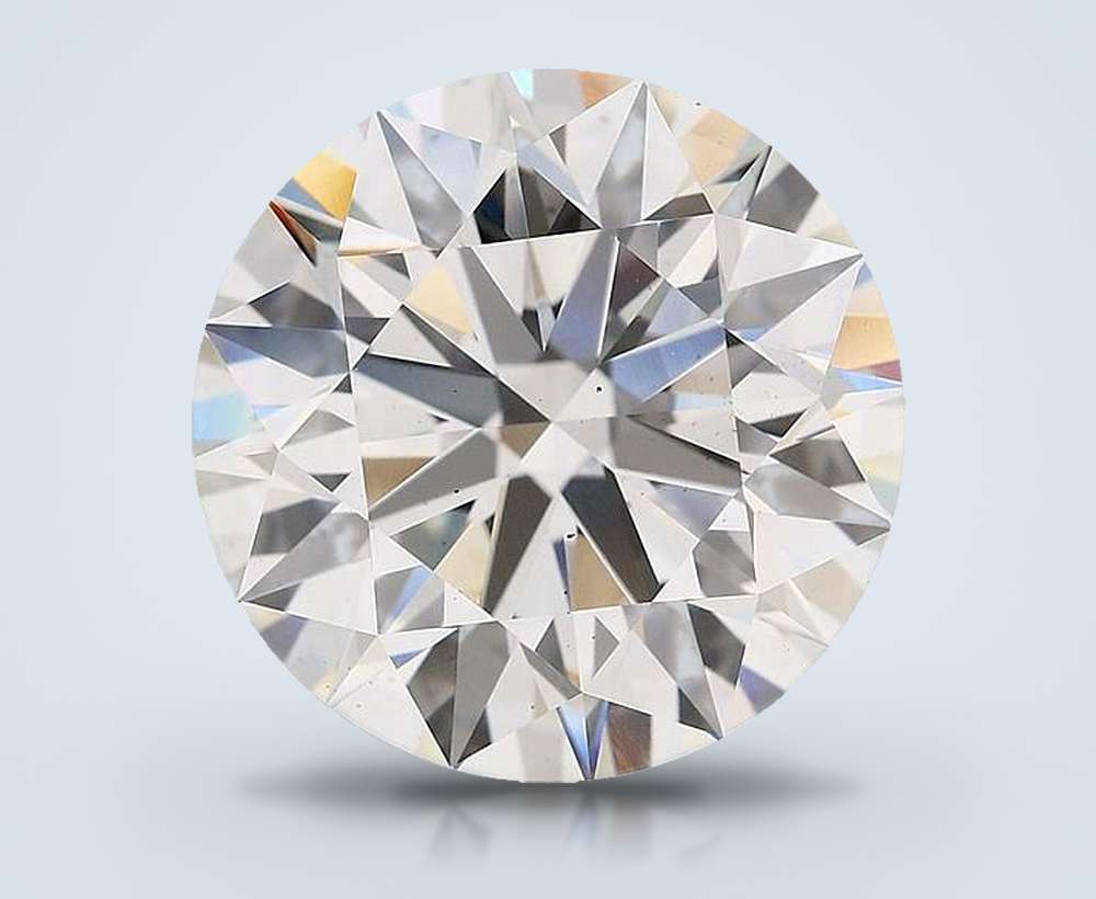 6.85 Carat Round Lab Diamond