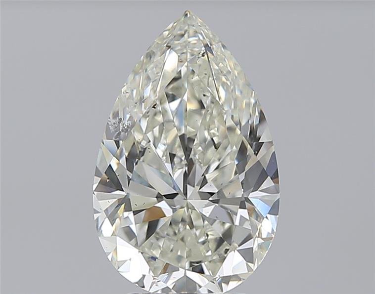 3.50ct H SI2 Rare Carat Ideal Cut Pear Diamond