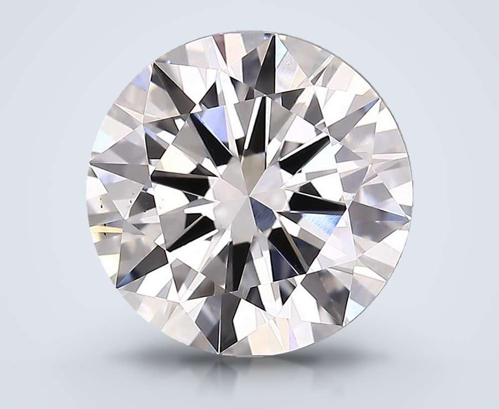 3.89 Carat Round Lab Diamond