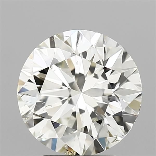 3.03ct J SI1 Rare Carat Ideal Cut Round Diamond