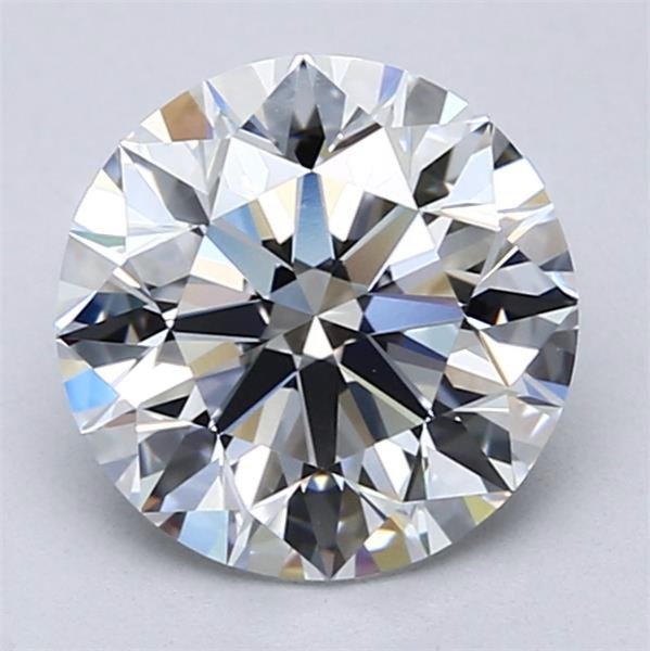 2.43ct D FL Rare Carat Ideal Cut Round Diamond