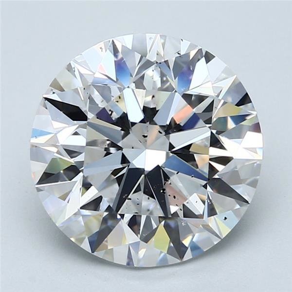 5.02ct D SI2 Excellent Cut Round Diamond
