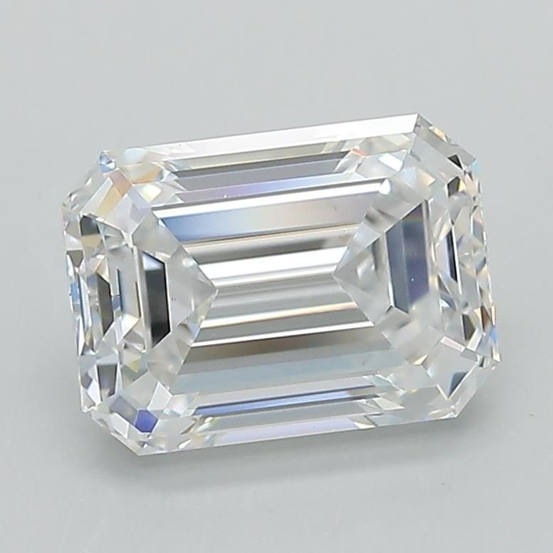 2.01ct D VS2 Rare Carat Ideal Cut Emerald Lab Grown Diamond