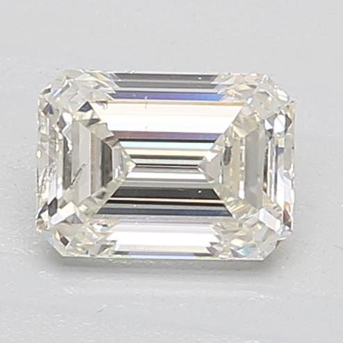 0.90ct J SI2 Rare Carat Ideal Cut Emerald Lab Grown Diamond