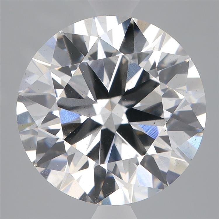 5.04ct F SI1 Very Good Cut Round Lab Grown Diamond