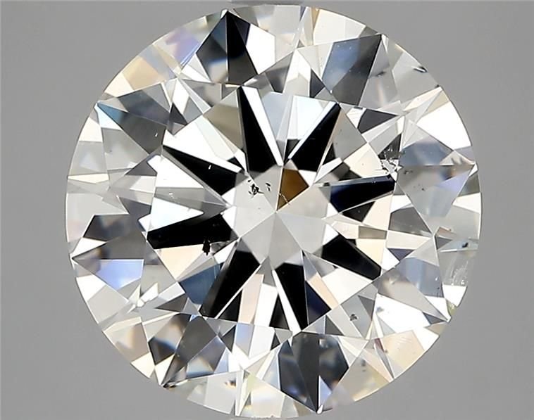 5.01ct I SI2 Rare Carat Ideal Cut Round Diamond