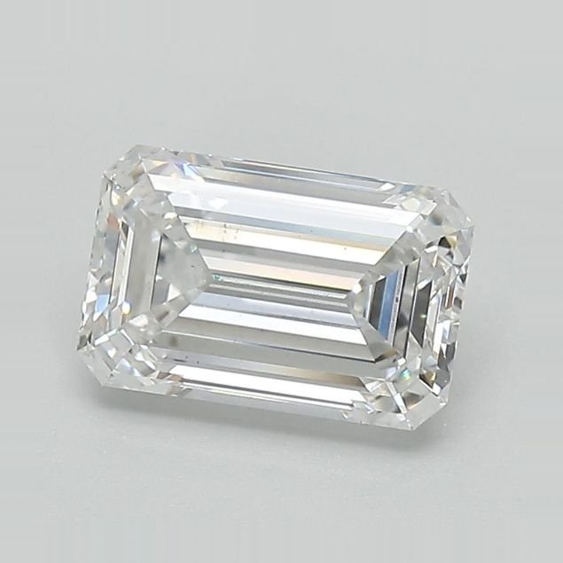 1.65ct E VS2 Rare Carat Ideal Cut Emerald Lab Grown Diamond