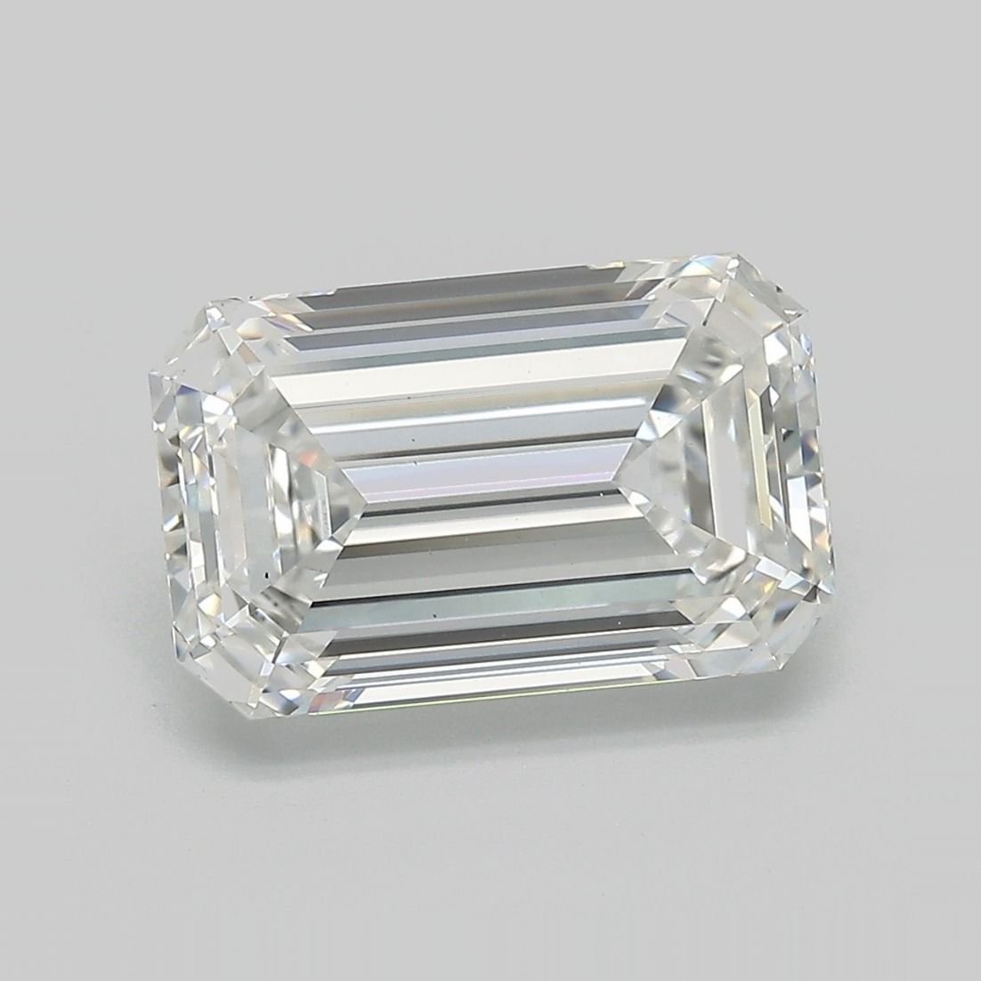 4.41ct F VS2 Rare Carat Ideal Cut Emerald Lab Grown Diamond