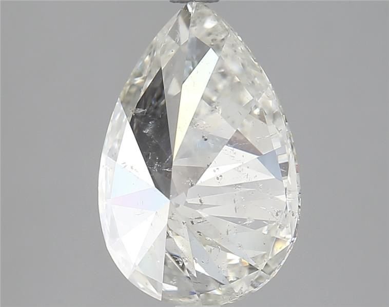 3.02ct J SI2 Rare Carat Ideal Cut Pear Diamond