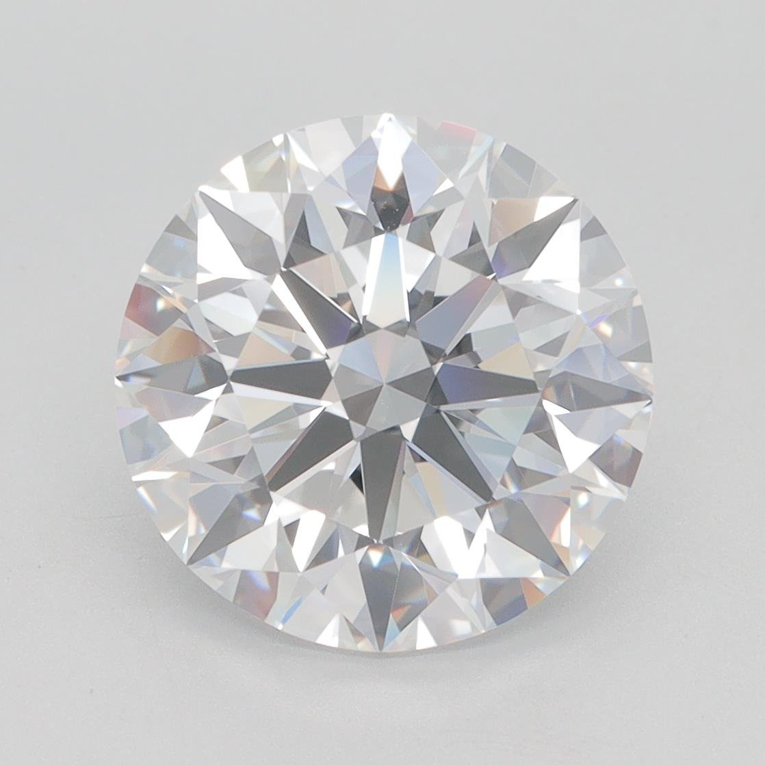 4.27ct D VVS2 Rare Carat Ideal Cut Round Lab Grown Diamond