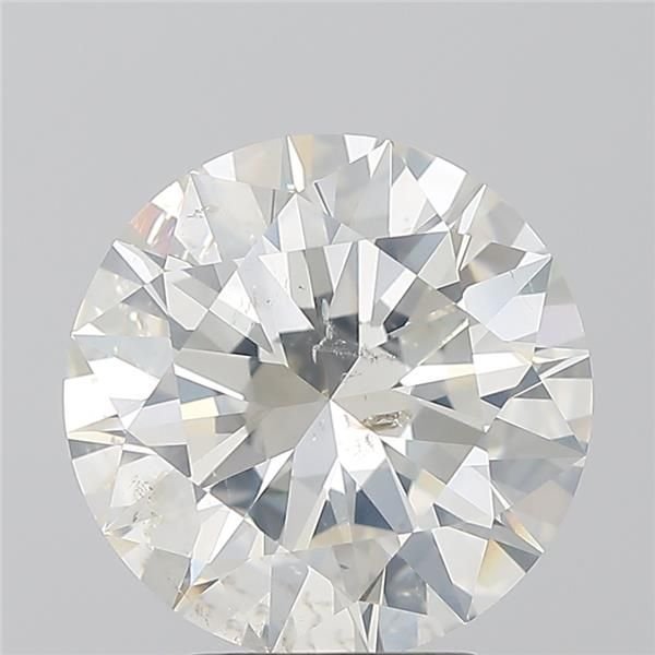 3.52ct J SI2 Rare Carat Ideal Cut Round Diamond