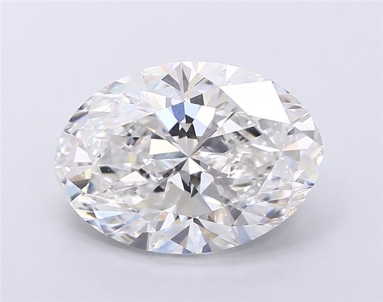 5.01ct F VVS2 Rare Carat Ideal Cut Oval Lab Grown Diamond