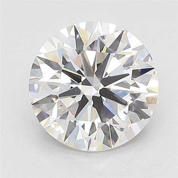 2.01ct F VS2 Rare Carat Ideal Cut Round Lab Grown Diamond