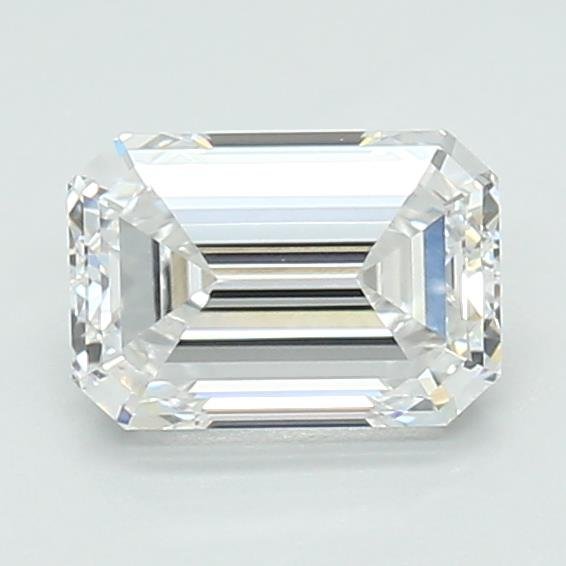 0.96ct D VVS1 Very Good Cut Emerald Lab Grown Diamond