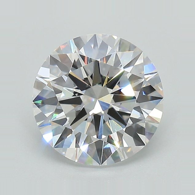 2.42ct D VS1 Excellent Cut Round Lab Grown Diamond