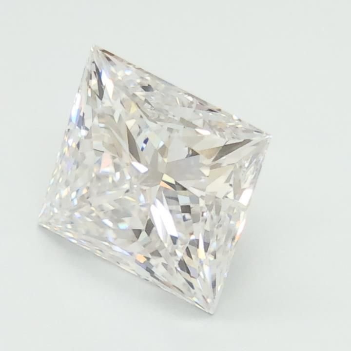 2.10ct E VVS2 Rare Carat Ideal Cut Princess Lab Grown Diamond