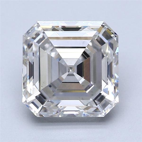 3.24ct G VS2 Rare Carat Ideal Cut Asscher Lab Grown Diamond