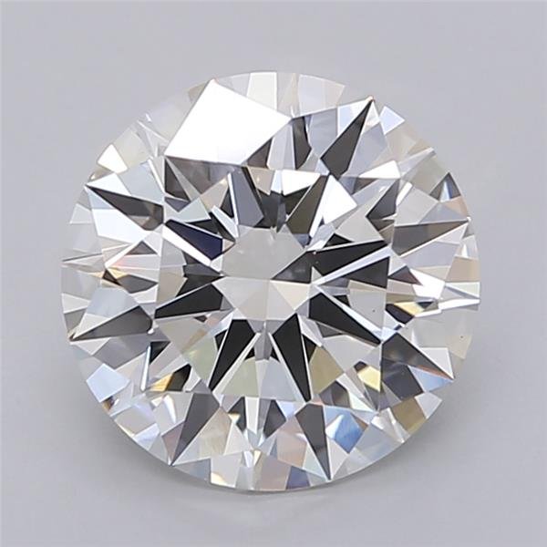 3.01ct G VS1 Rare Carat Ideal Cut Round Lab Grown Diamond