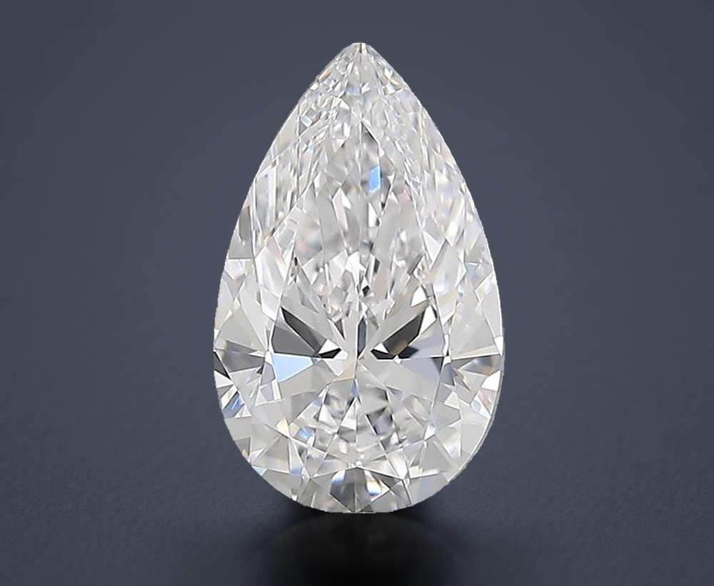 1.71 Carat Pear Natural Diamond