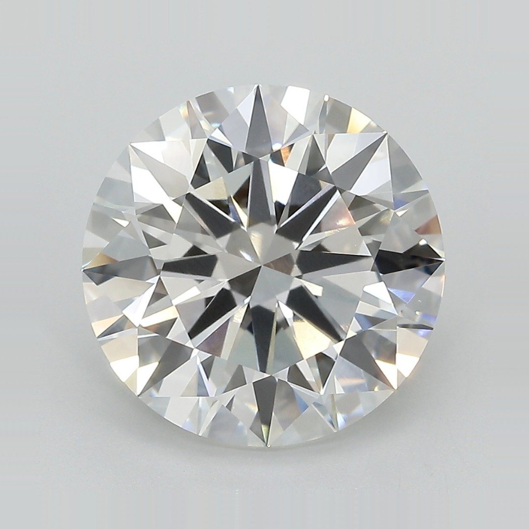 6.59ct E VVS2 Rare Carat Ideal Cut Round Lab Grown Diamond
