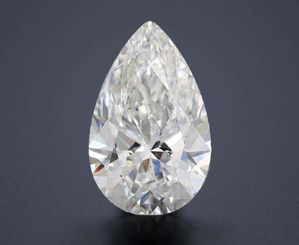 3.44 Carat Pear Lab Diamond