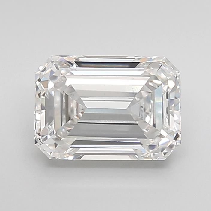 2.53ct F VS1 Rare Carat Ideal Cut Emerald Lab Grown Diamond