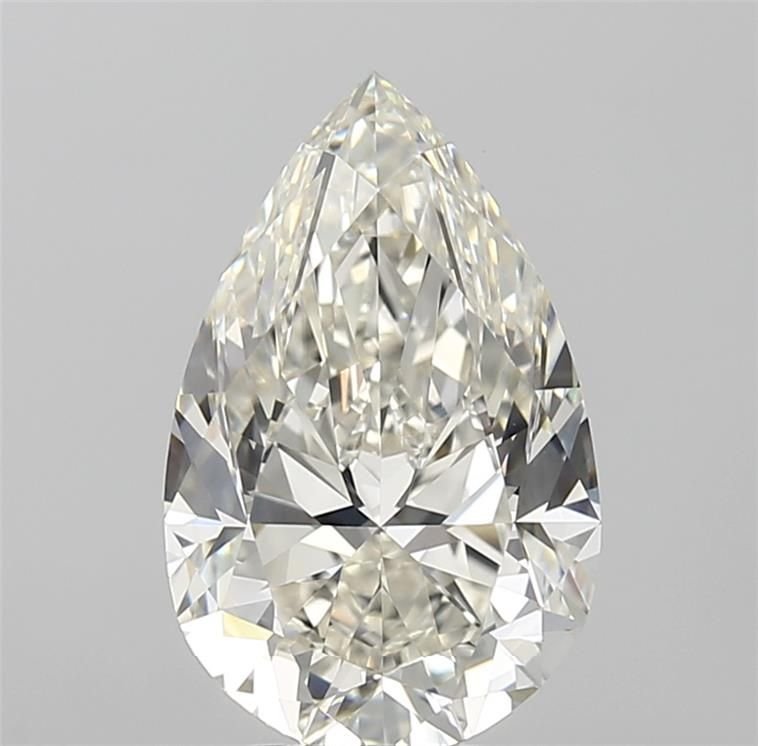 4.01ct J VVS2 Rare Carat Ideal Cut Pear Diamond