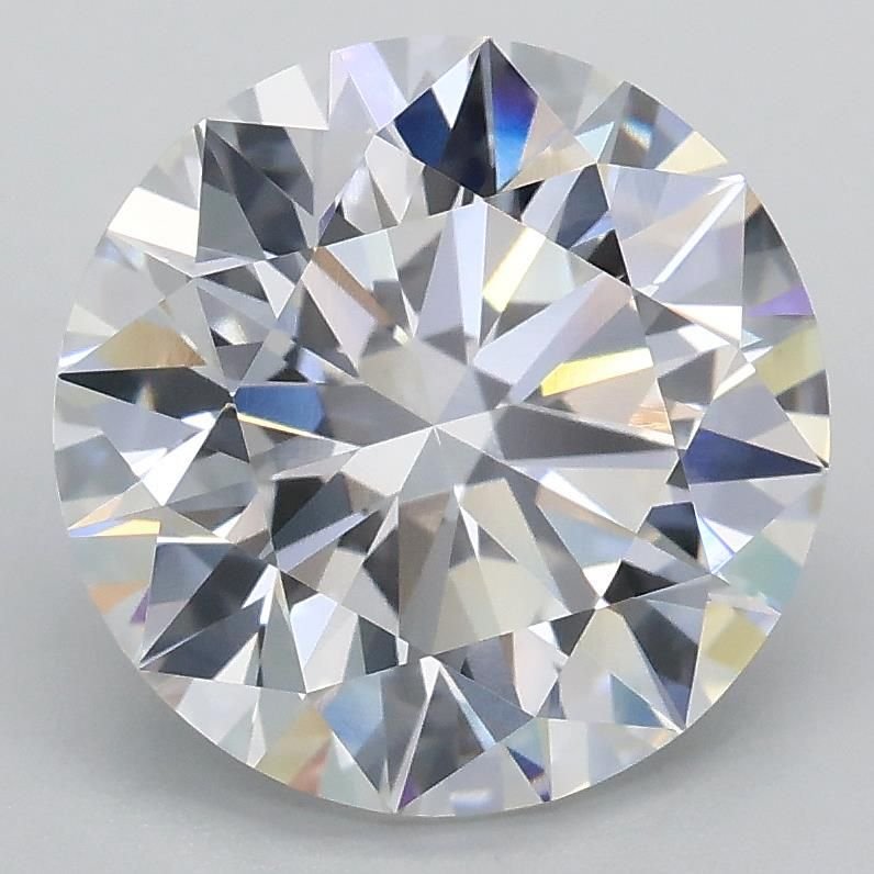 3.09ct E VS1 Rare Carat Ideal Cut Round Lab Grown Diamond