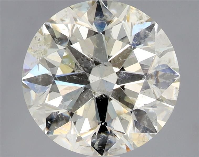 3.04ct J SI2 Excellent Cut Round Diamond
