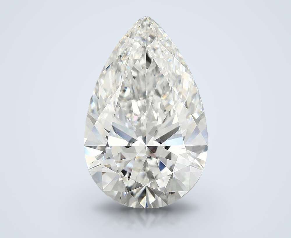 6.84 Carat Pear Lab Diamond