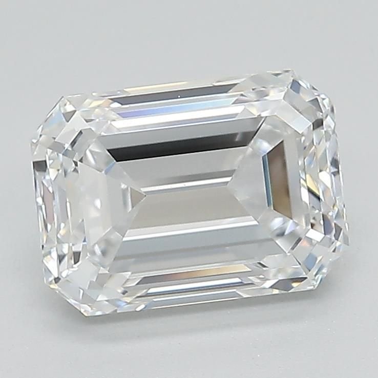 2.14ct D VS1 Rare Carat Ideal Cut Emerald Lab Grown Diamond