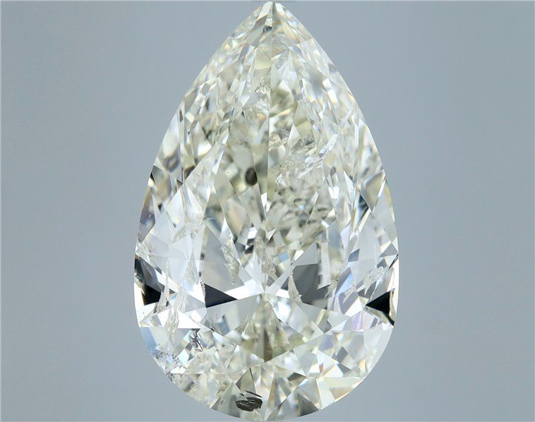 10.05ct K SI2 Rare Carat Ideal Cut Pear Diamond