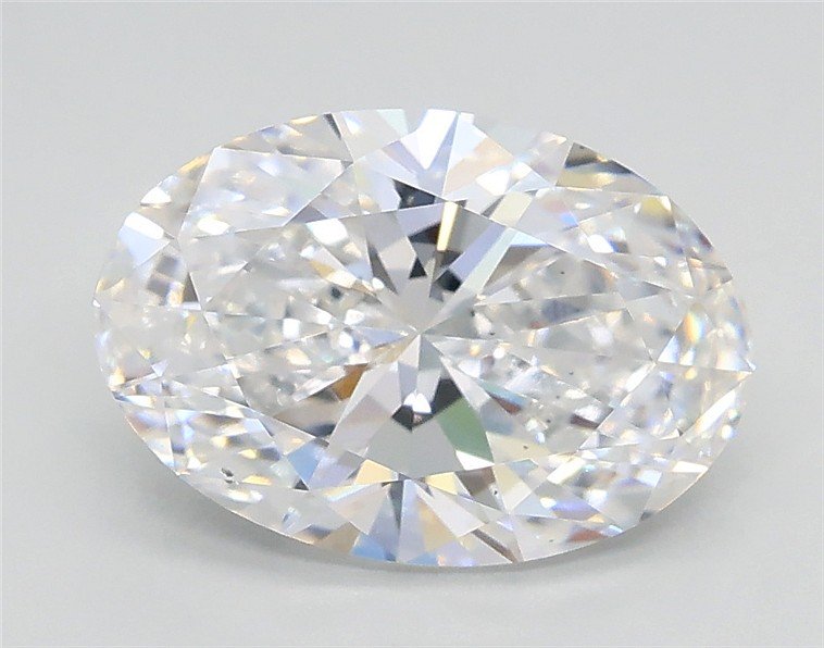 2.01ct D VS2 Rare Carat Ideal Cut Oval Lab Grown Diamond