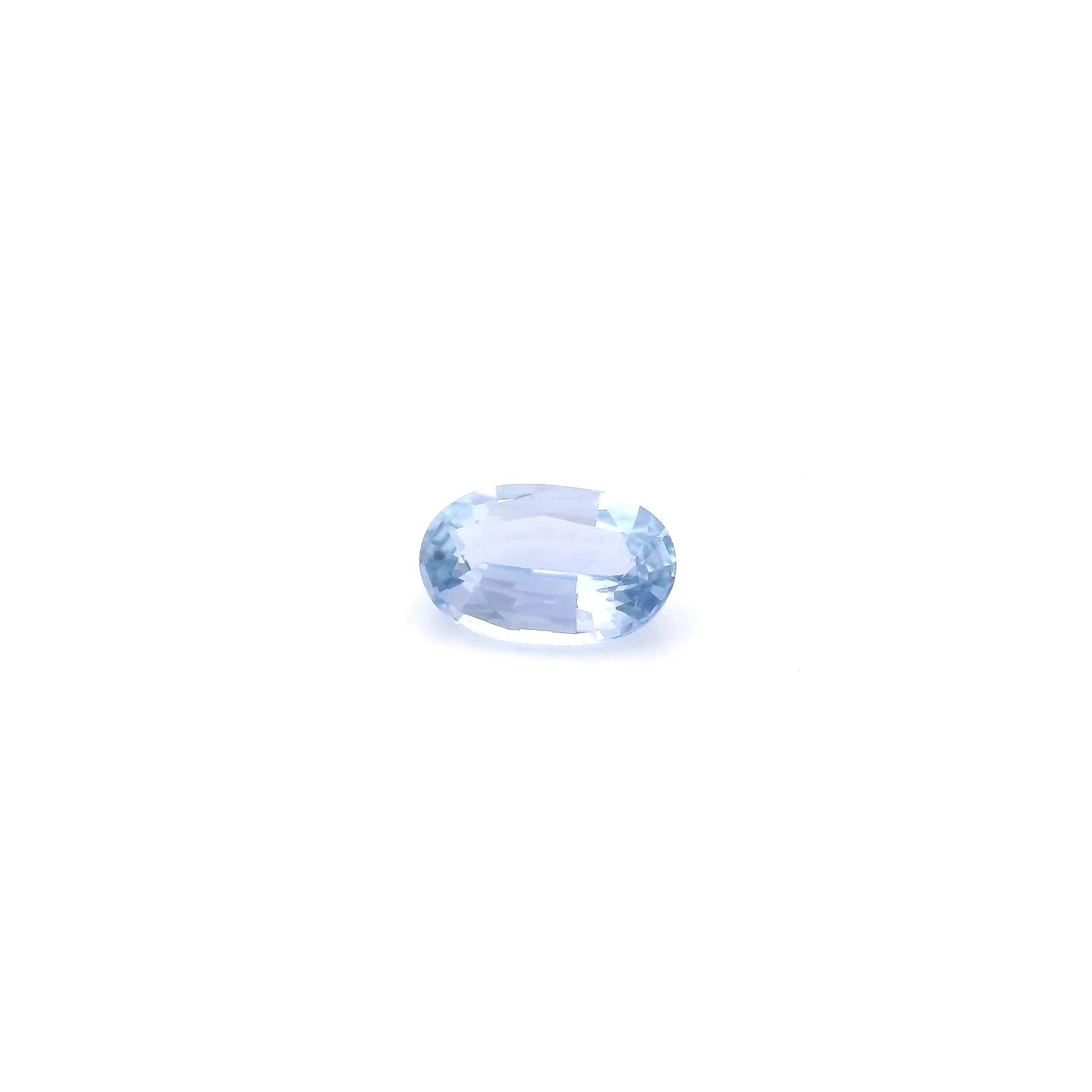 0.44 Carat Light Blue Oval Sapphire