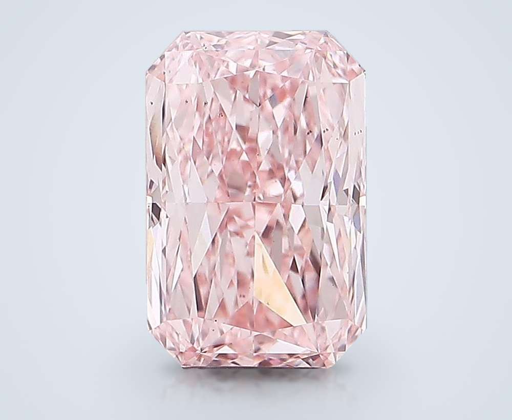 3.03 Ct. Fancy Vivid Pink Radiant Lab Diamond