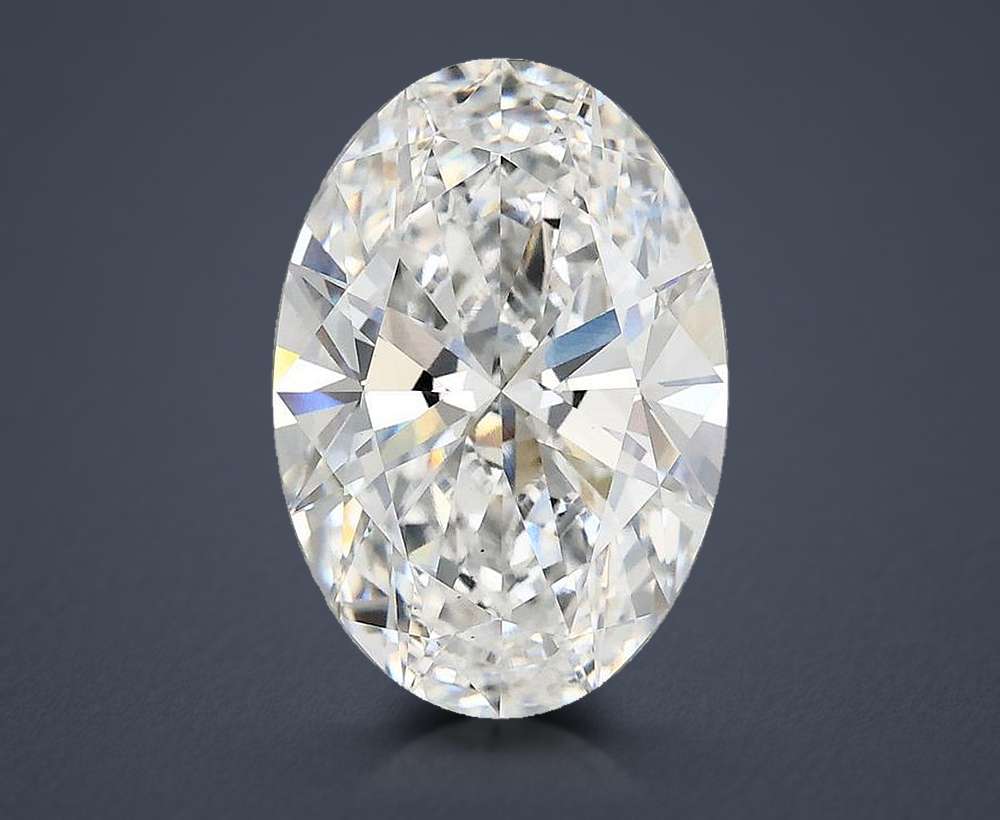 3.85 Carat Oval Lab Diamond