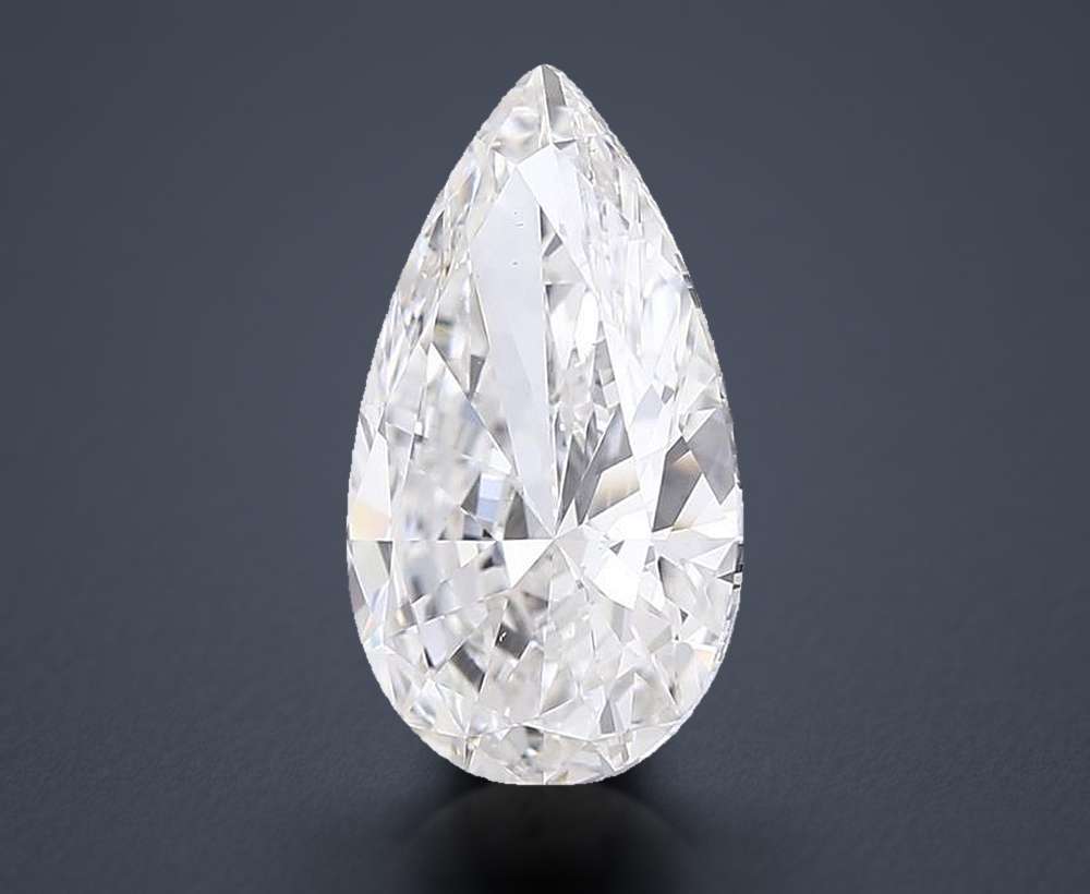 5.51 Carat Pear Lab Diamond
