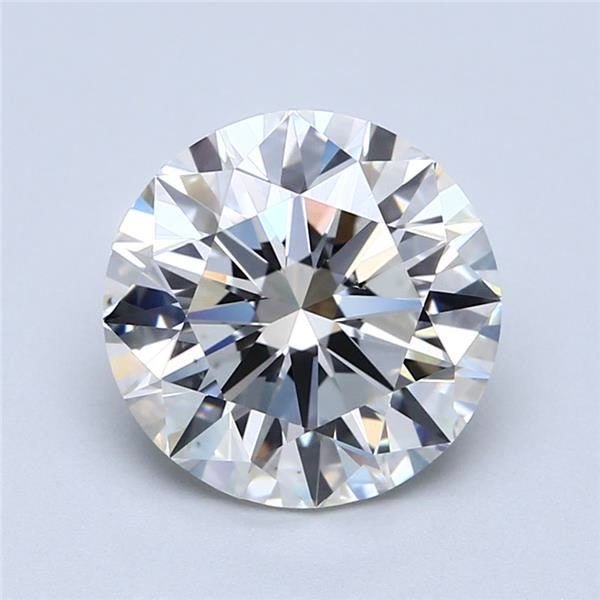 3.14ct J VS2 Rare Carat Ideal Cut Round Diamond
