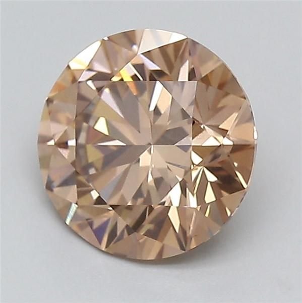1.52 Ct. Fancy Light Brown Round Lab Diamond
